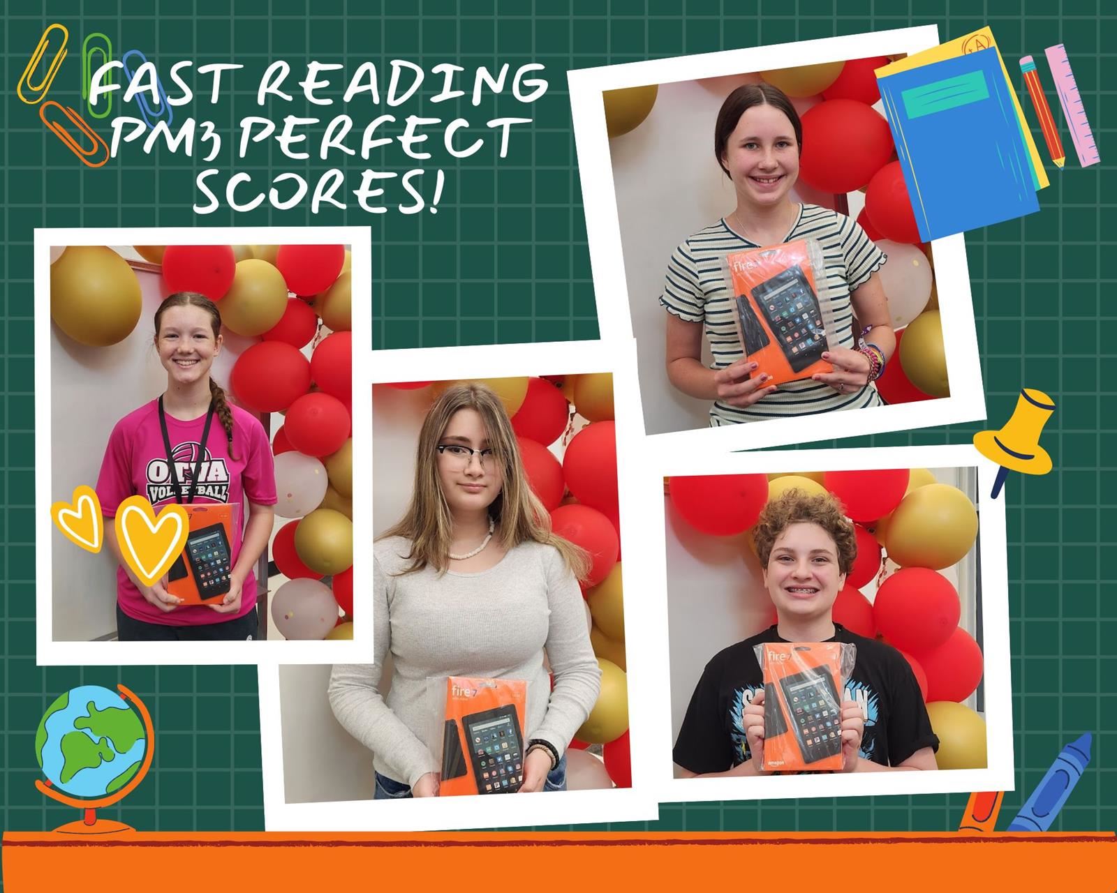 FAST Reading PM3 Perfect Scores